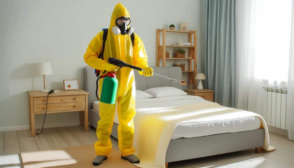 Bed bug exterminator with eco-friendly treatment methods.